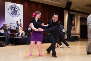 Megan Richardson and Jason Hizon compete in the Open Strictly Lindy competition.  David Holmes Photography. 