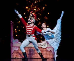 Allison Miller and artist of Houston Ballet in Ben Stevenson's The Nutcracker. Photo by Amitava Sarkar. Photo provided courtesy of Houston Ballet.