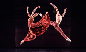 Karina Gonzalez and Charles Louis Yoshiyama in Stanton Welch's Maninyas Photo by Amitava Sarkar.