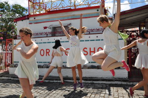 Wishing Well Dancers Shanon Adams, Jacquelyne Boe, Mollie Miller, Tina Shariffskul, Prudence Sun Photo by Ashley Horn